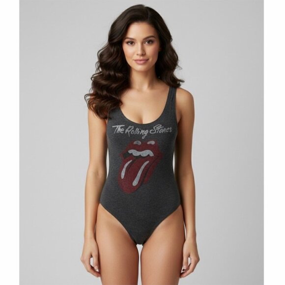 Daydreamer Rolling Stones Graphic Bodysuit | Rock Grunge Streetwear Y2K 90s S - Picture 2 of 15
